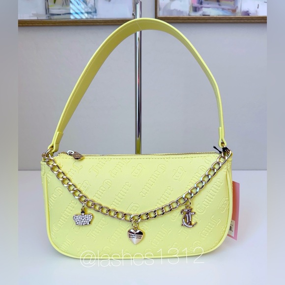 JUICY COUTURE Not Your Babe Shoulder Bag & Wallet Set - Yellow - Picture 2 of 8